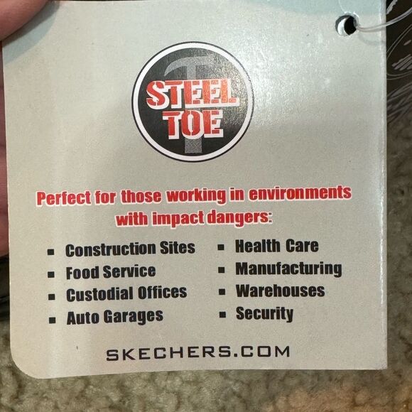 NWT Skechers Work Delleker Lakehead Steel Toe Boot ASTM F2413-2011 Men's Sz 7 - Picture 12 of 16